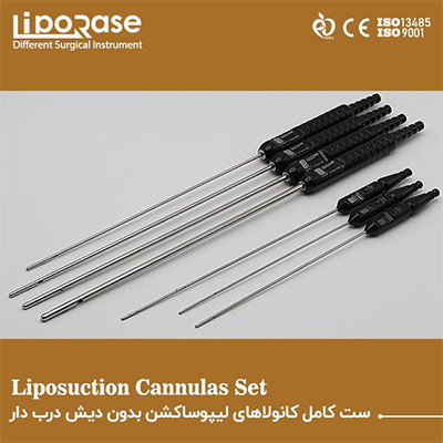 کانولای لیپوساکشن مدل اسپیرال فیکس هندل لیپوریس بهمراه برس تمیزکاری کد S03