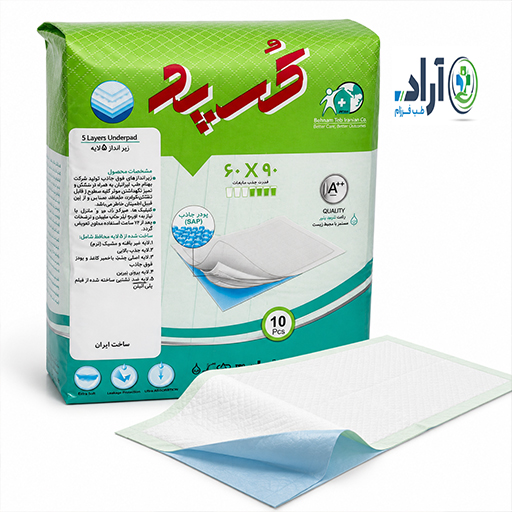 زیرانداز کرپد 90×60 پزشکی خرید زیرانداز بیمار یکبار مصرف زیرانداز بهداشتی ضد نشت پد زیرانداز بیمارستانی قیمت زیرانداز کرپد